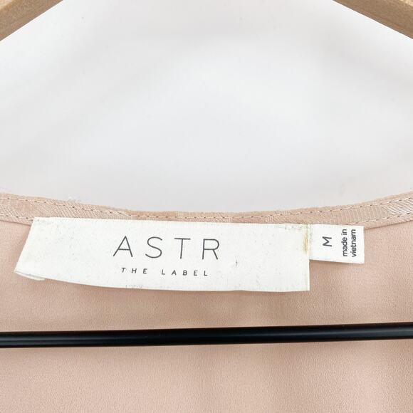 ASTR The Label Floral Blush Burnout Slit‎ Sleeve Wrap Dress Size Medium - Picture 7 of 11